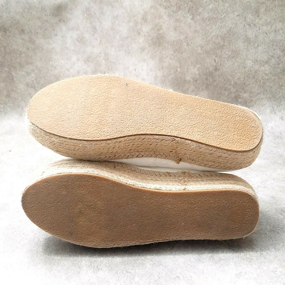 NEW NWOT Massini Canvas Sneaker w/Espadrille Platform.  Off White. Size 10. - Picture 5 of 5
